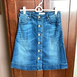 McGuire Denim Button Down Jean Skirt - 27